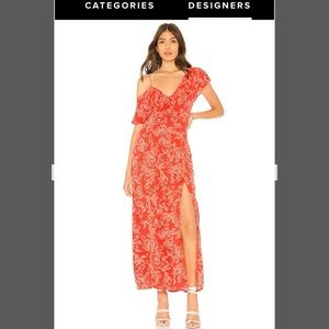 Amuse Society midnight flower dress NWT